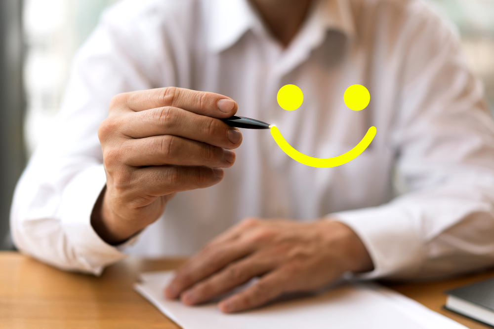 cliente feliz